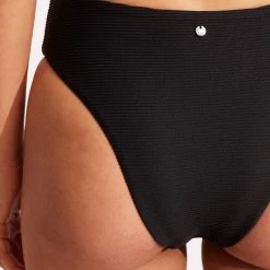 Seafolly Ladies Essentials High Rise Pant - Black -Seafolly shop 40609 640 Black 7