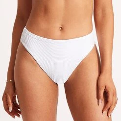 Seafolly Ladies Essentials High Rise Pant - White -Seafolly shop 40609 640 White 4