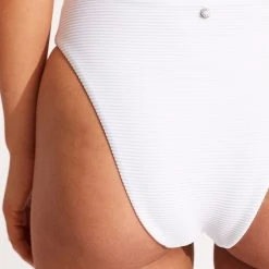 Seafolly Ladies Essentials High Rise Pant - White -Seafolly shop 40609 640 White 7