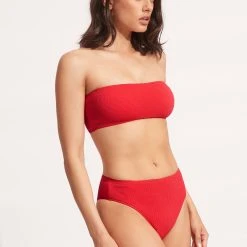 Seafolly Ladies Sea Dive High Rise Pant - Chilli Red -Seafolly shop 40609 861 Chilli 20Red 3
