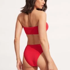 Seafolly Ladies Sea Dive High Rise Pant - Chilli Red -Seafolly shop 40609 861 Chilli 20Red 4