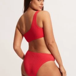 Seafolly Ladies Sea Dive High Rise Pant - Chilli Red -Seafolly shop 40609 861 Chilli 20Red 6