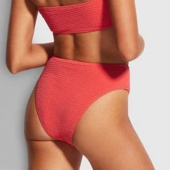 Seafolly Ladies Sea Dive High Rise Pant -Seafolly shop 40609 861 FiestCoral 4