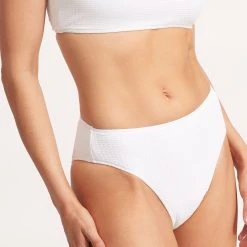 Seafolly Ladies Sea Dive High Rise Pant -Seafolly shop 40609 861 White 4