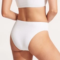 Seafolly Ladies Sea Dive High Rise Pant -Seafolly shop 40609 861 White 5