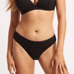 Seafolly Ladies Second Wave Retro Pant - Black -Seafolly shop 40633 968 Black 3