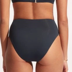 Seafolly Ladies Seafolly Collective High Waist Wrap Front Pant - True Navy -Seafolly shop 40643 942 True 20Navy 5