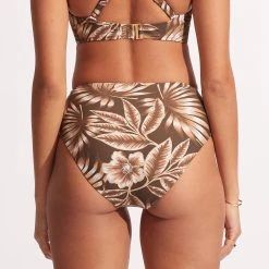 Seafolly Ladies Island In The Sun High Waist Wrap Front Pant - Tiramisu -Seafolly shop 40643 946 Tiramisu 5