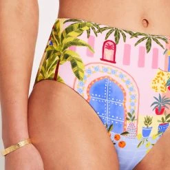 Seafolly Ladies On Vacation High Waisted Pant - Azure 12 Seafolly Ladies On Vacation High Waisted Pant - Azure -Seafolly shop 40646 022 Azure 7