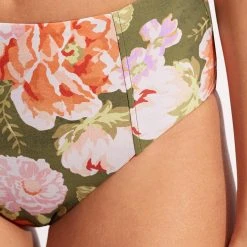 Seafolly Ladies Paradise Garden High Waisted Pant - Avocado -Seafolly shop 40646 960 Avocado 6