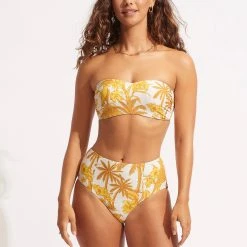 Seafolly Ladies Castaway High Waisted Pant - Tuscan Sunset