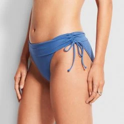 Seafolly Ladies Seafolly Ruched Side Hipster - Marina Blue -Seafolly shop 40647 065 MarinaBlu 4