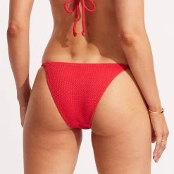 Seafolly Ladies Sea Dive Tie Side Rio Pant -Seafolly shop 40651 861 Chilli 20Red 5