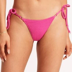 Seafolly Ladies Sea Dive Tie Side Rio Pant -Seafolly shop 40651 861 FuchsiaRos 2