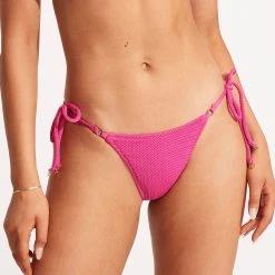 Seafolly Ladies Sea Dive Tie Side Rio Pant -Seafolly shop 40651 861 FuchsiaRos 3