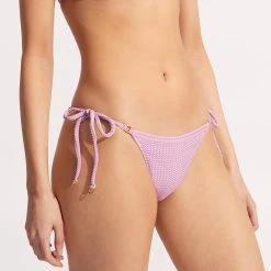 Seafolly Ladies Sea Dive Tie Side Rio Pant 10 Seafolly Ladies Sea Dive Tie Side Rio Pant -Seafolly shop 40651 861 Lilac 3