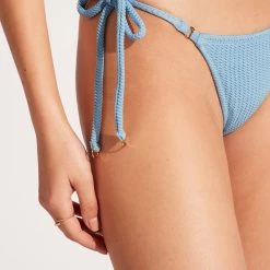 Seafolly Ladies Sea Dive Tie Side Rio Pant -Seafolly shop 40651 861 PowderBlue 7