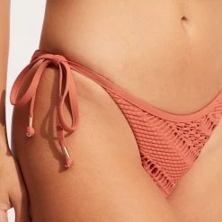 Seafolly Ladies Marrakesh Tie Side Rio Pant - Cinnamon -Seafolly shop 40651 911 Cinnamon 7