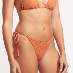 Seafolly Ladies Second Wave Tie Side Rio Pant - Copper Tan 11 Seafolly Ladies Second Wave Tie Side Rio Pant - Copper Tan -Seafolly shop 40651 968 Copper 20Tan 4
