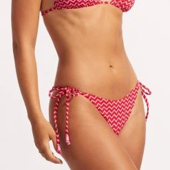 Seafolly Ladies Sienna Tie Side Rio Pant - Chilli Red 13 Seafolly Ladies Sienna Tie Side Rio Pant - Chilli Red -Seafolly shop 40651 976 Chilli 20Red 5