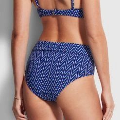 Seafolly Ladies Cleo Pant With Side Tie - Indigo -Seafolly shop 40656 874 Indigo 4