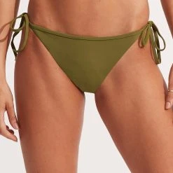 Seafolly Ladies Seafolly Collective Hipster Tie Side - Avocado -Seafolly shop 40659 942 Avocado 2