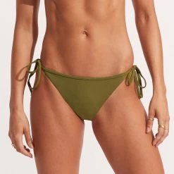 Seafolly Ladies Seafolly Collective Hipster Tie Side - Avocado -Seafolly shop 40659 942 Avocado 3
