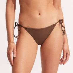 Seafolly Ladies Seafolly Collective Hipster Tie Side - Tiramisu -Seafolly shop 40659 942 Tiramisu 3