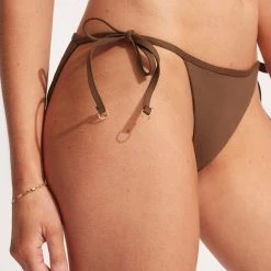 Seafolly Ladies Seafolly Collective Hipster Tie Side - Tiramisu -Seafolly shop 40659 942 Tiramisu 6