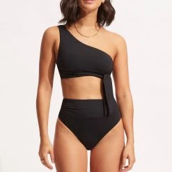 Seafolly Ladies Seafolly Collective High Cut Rio - Black