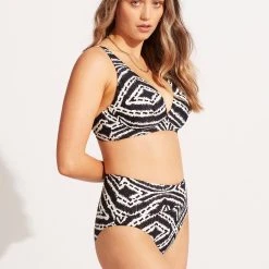 Seafolly Ladies Zanzibar High Waisted Pant - Black -Seafolly shop 40673 049 Black 5