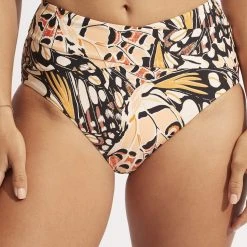 Seafolly Ladies Take Flight High Waisted Pant - Mandarin -Seafolly shop 40673 914 Mandarin 7