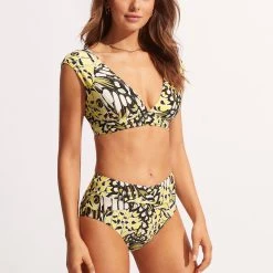 Seafolly Ladies Take Flight High Waisted Pant - Wild Lime -Seafolly shop 40673 914 Wild 20Lime 5