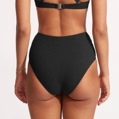 Seafolly Ladies Willow High Waist Pant - Black -Seafolly shop 40673 924 Black 5