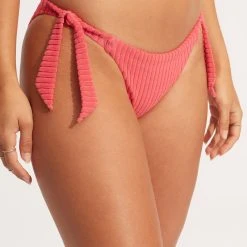 Seafolly Ladies Havana Hipster Tie Side - Sun Kissed Coral -Seafolly shop 40678 815 SunKisdCrl 7