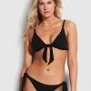 Seafolly Ladies Riviera Hipster Tie Side - Black -Seafolly shop 40678 929 Black 1