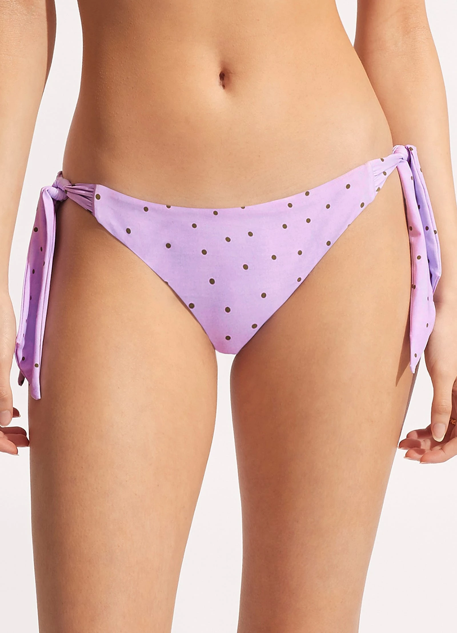 Seafolly Ladies Paradise Garden Hipster Tie Side - Lilac Spot 4 Seafolly Ladies Paradise Garden Hipster Tie Side - Lilac Spot - Image 2