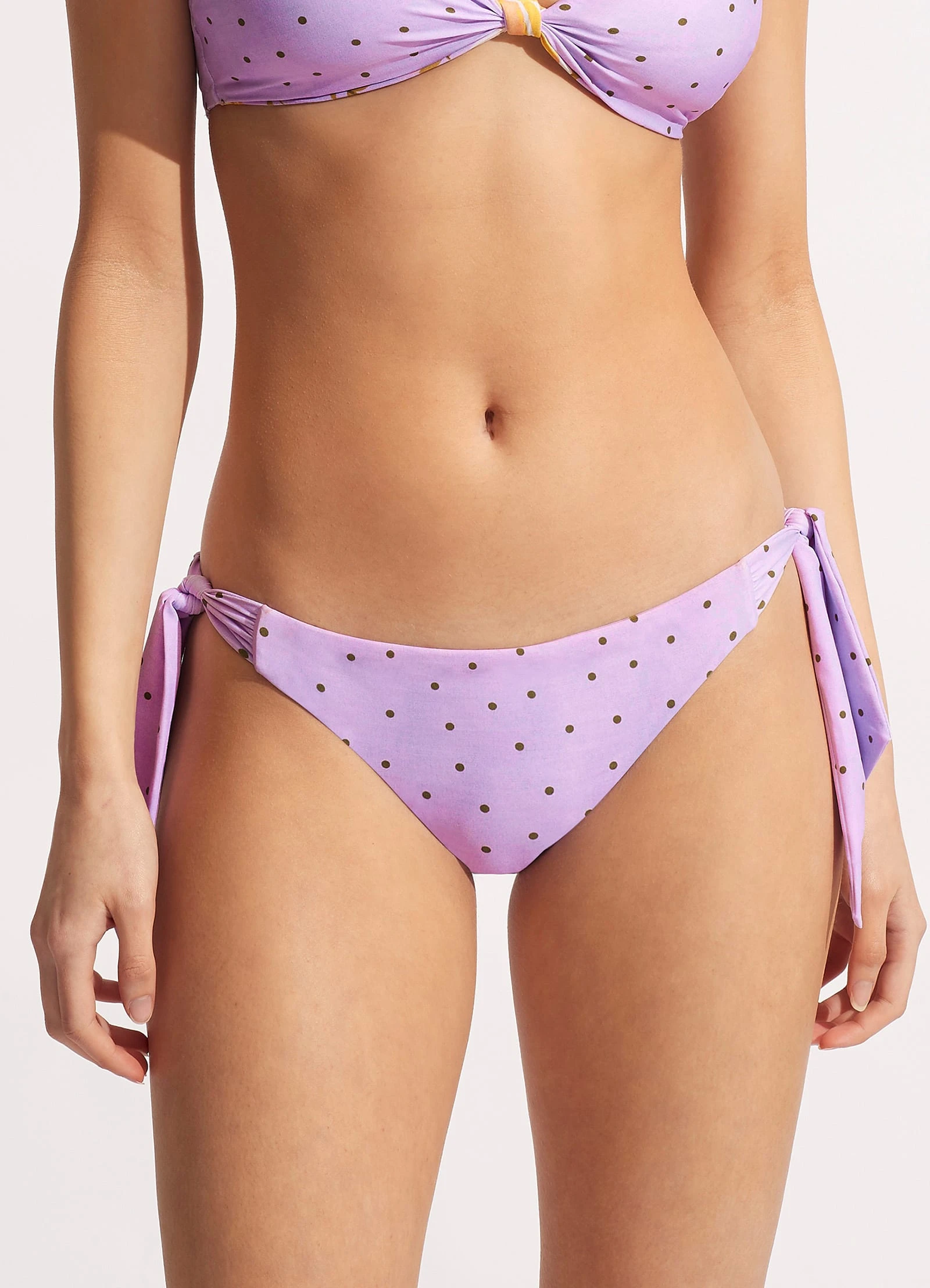 Seafolly Ladies Paradise Garden Hipster Tie Side - Lilac Spot 5 Seafolly Ladies Paradise Garden Hipster Tie Side - Lilac Spot - Image 3