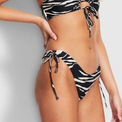 Seafolly Ladies Skin Deep Loop Tie Side Pant - Black 11 Seafolly Ladies Skin Deep Loop Tie Side Pant - Black -Seafolly shop 40680 940 Black 5