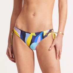 Seafolly Ladies Tropfest Loop Tie Side Pant - True Navy -Seafolly shop 40680 978 True 20Navy 3