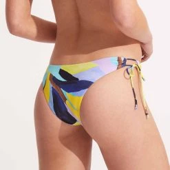 Seafolly Ladies Tropfest Loop Tie Side Pant - True Navy -Seafolly shop 40680 978 True 20Navy 5