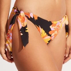 Seafolly Ladies Palm Springs Tie-Side Pant - Black 13 Seafolly Ladies Palm Springs Tie-Side Pant - Black -Seafolly shop 40683 703 Black 7