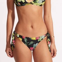 Seafolly Ladies Lemoncello Tie-Side Pant - Black -Seafolly shop 40683 945 Black 3