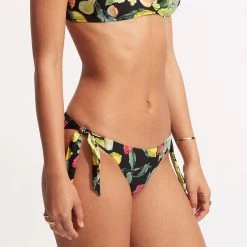 Seafolly Ladies Lemoncello Tie-Side Pant - Black -Seafolly shop 40683 945 Black 4