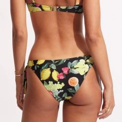 Seafolly Ladies Lemoncello Tie-Side Pant - Black -Seafolly shop 40683 945 Black 5