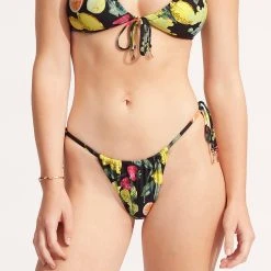 Seafolly Ladies Lemoncello Drawstringtie Side Rio Pant - Black 13 Seafolly Ladies Lemoncello Drawstringtie Side Rio Pant - Black -Seafolly shop 40687 945 Black 4