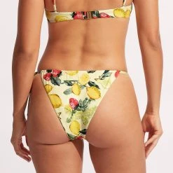 Seafolly Ladies Lemoncello Drawstringtie Side Rio Pant - Lemoncello -Seafolly shop 40687 945 Lemoncello 5