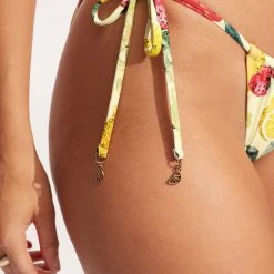 Seafolly Ladies Lemoncello Drawstringtie Side Rio Pant - Lemoncello -Seafolly shop 40687 945 Lemoncello 6