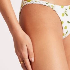 Seafolly Ladies Summer Crush Hipster With Plaited Detail - Soft Olive -Seafolly shop 40689 035 SoftOlive 7