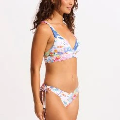 Seafolly Ladies Under The Sea Tie Side Bikini Bottom - White -Seafolly shop 40692 061 White 5